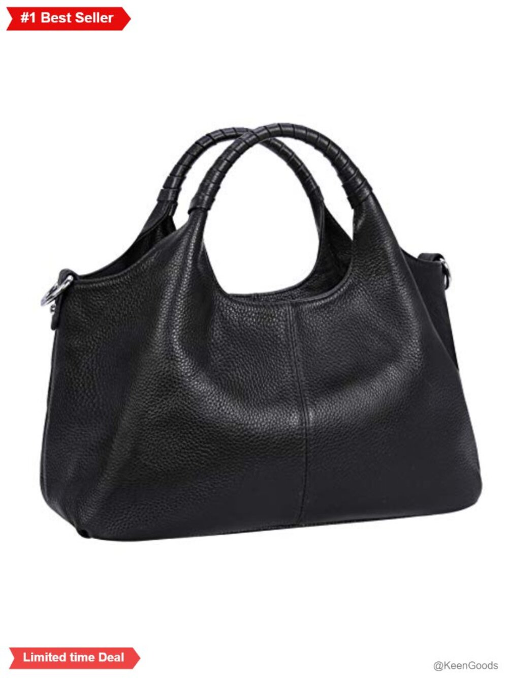 Iswee Genuine Leather Satchel Crossbody Shoulder Bag Hobo Purse